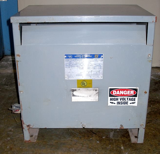 SQUARE D Step Down Transformer, 15 kva, 480-240v,